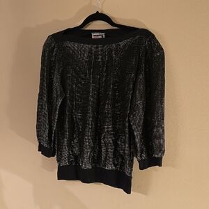 Black Shimmer Top